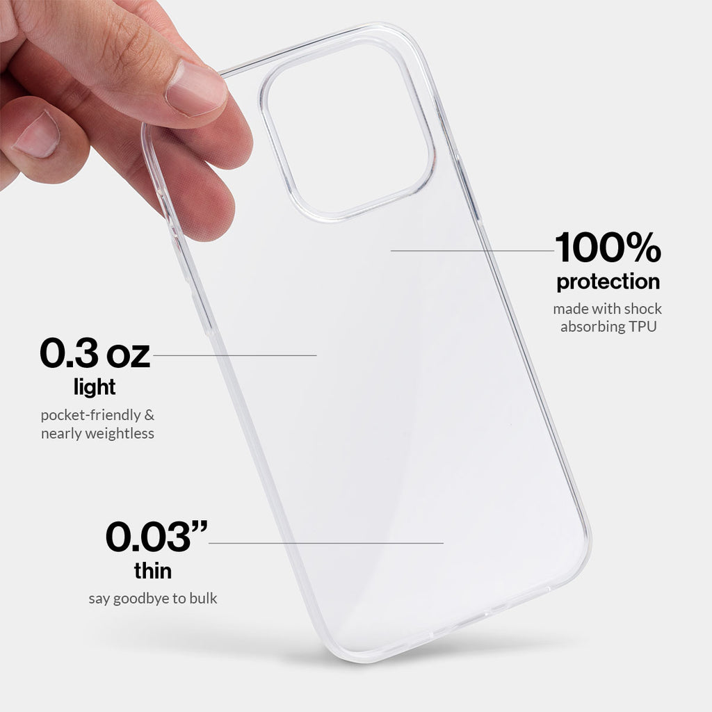 Clear iPhone 14 Pro Case - Transparent with Extra Grip – totallee