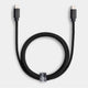 UB-C to lightning charging cable bu totallee in black nylon