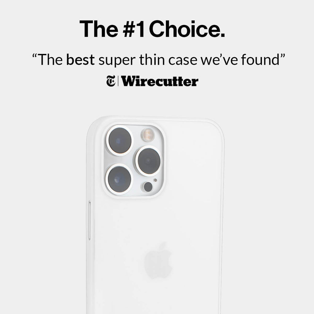 Thin iPhone 15 Pro Max Case | Frosted Clear