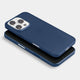 Slim iPhone 16 Pro case by totallee, navy blue