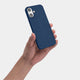 Thin and minimal iPhone 16 case, navy blue