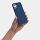 Thin and minimal iPhone 16 Plus case, navy blue