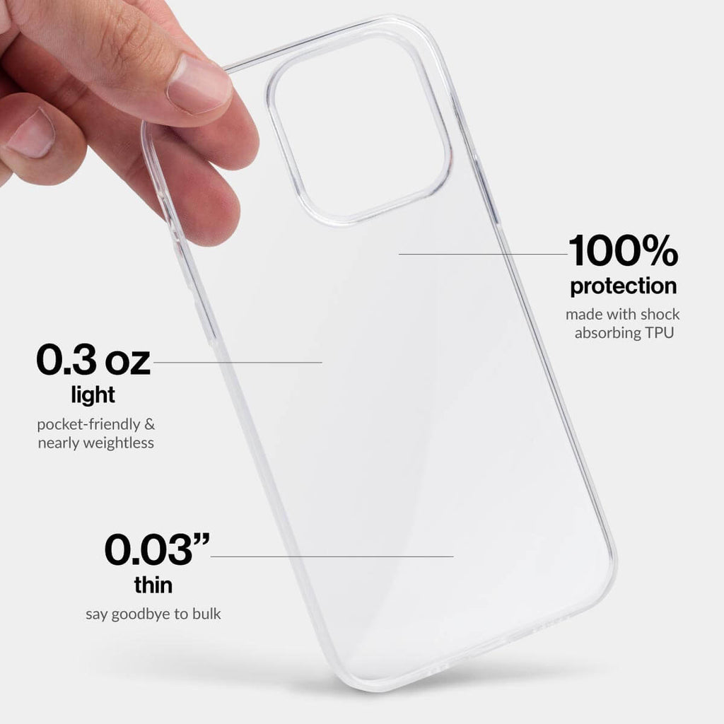 Clear iPhone 14 Plus Case - Transparent with Extra Grip – totallee
