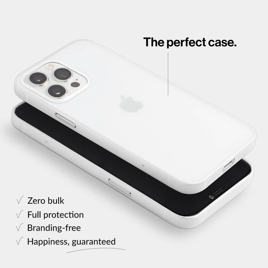 PEEL Thermoplastic Polyurethane Ultra Thin Iphone 13 Pro Max Case, Clear  Soft - Minimalist Design, Branding Free